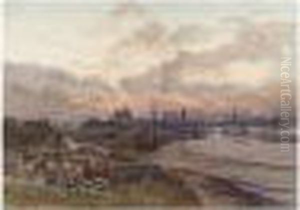 Blackwall Point Oil Painting by Francis Seymour Leslie