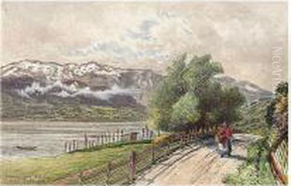 Vossvangen, Norway Oil Painting by Francis Seymour Leslie