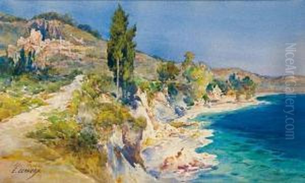 Monte-carlo Oil Painting by Ernest Louis Lessieux