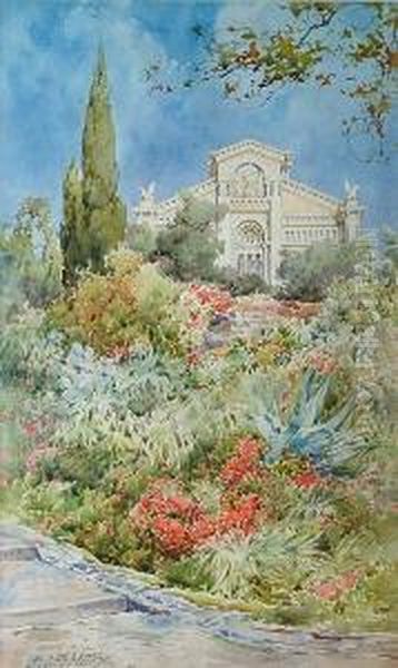 Views Of Montecarlo Oil Painting by Ernest Louis Lessieux