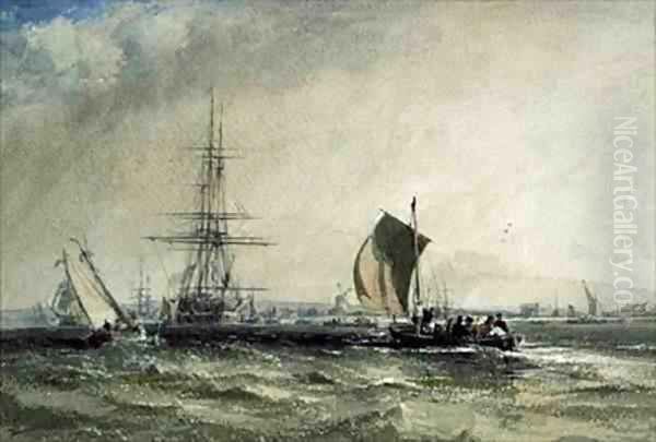 Sea Piece Oil Painting by George the Elder Chambers