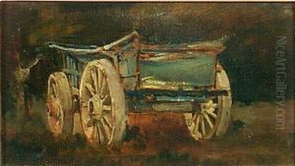 The Haycart Oil Painting by Jules Lessore