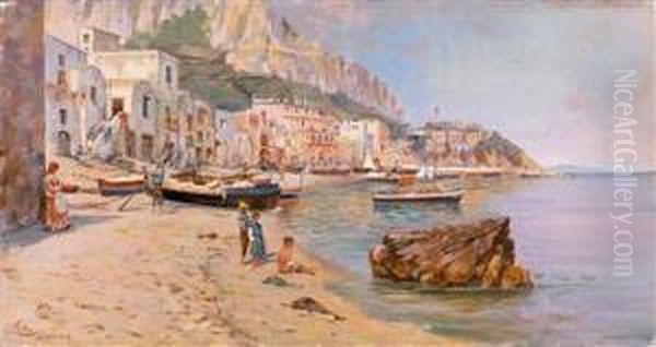 Partie Aus Capri Oil Painting by Antonino Leto