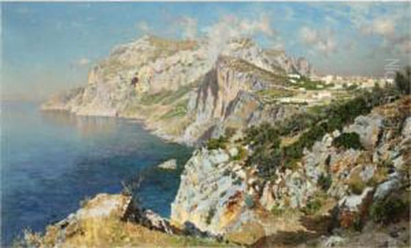 Capri Oil Painting by Antonino Leto