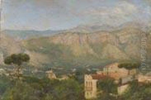 Meta Di Sorrento Oil Painting by Antonino Leto