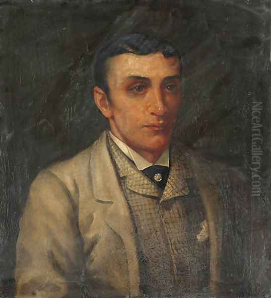 Portrait of Fred Archer (1857-1886) Oil Painting by Rosa Frances Corder