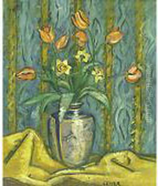 Tulipani Oil Painting by Adolfo Levier