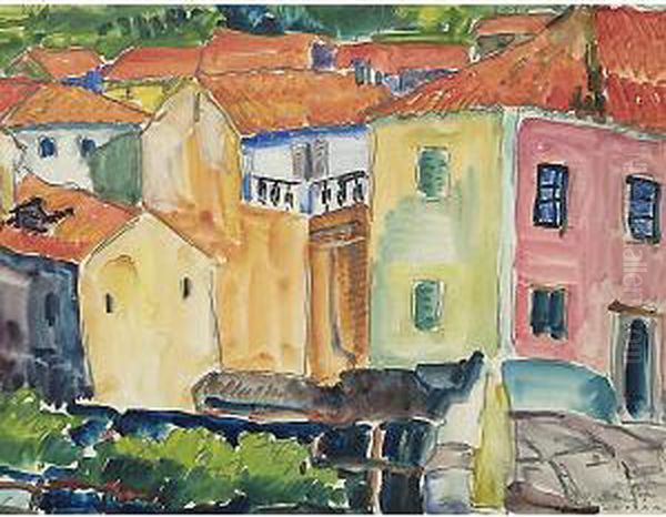 Muggia Oil Painting by Adolfo Levier