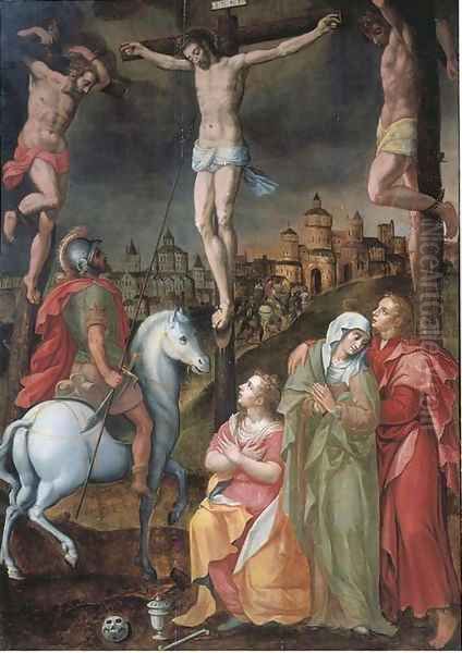 The Crucifixion Oil Painting by Antonius Claeissens