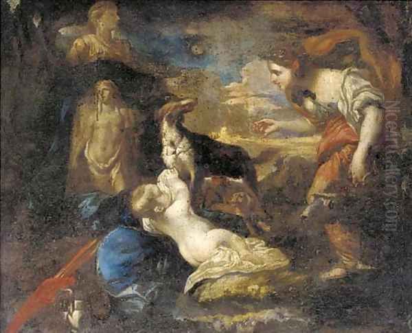 The Finding of the Infant Cyrus Oil Painting by Giovanni Francesco Castiglione