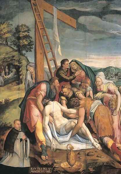 The Lamentation Oil Painting by Pedro de Campana