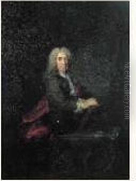 Portrait De Gregoire De Saint Geniez Oil Painting by Robert Tournieres