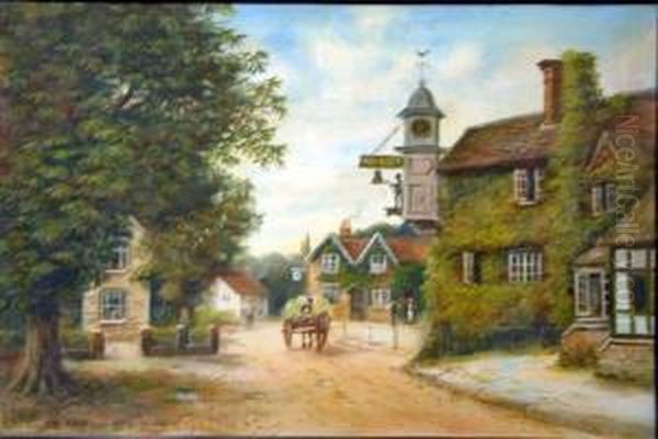 Abinger, Nr Dorking Oil Painting by J. Lewis