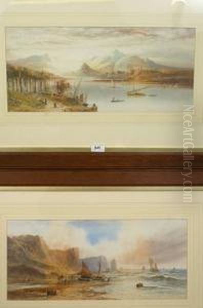 A Pair, Lago Maggiore And Near The Sea Oil Painting by Lennard Lewis