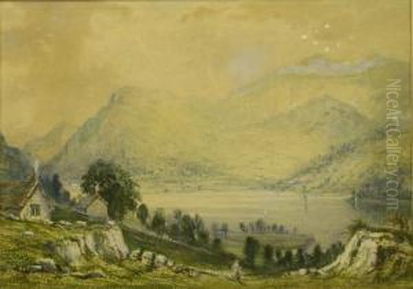 Loweswater, Cumberland Oil Painting by Lennard Lewis