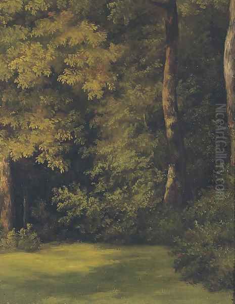 A woodland clearing Oil Painting by Jean-Michel Cels