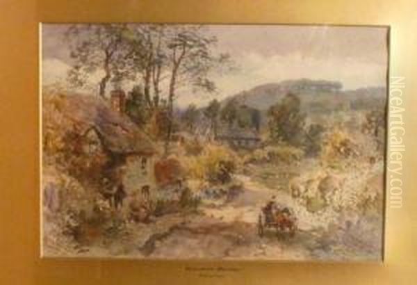 Honiton Devon Oil Painting by Alfred Leymann