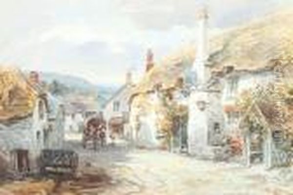 The Ship Inn, Porlock Oil Painting by Alfred Leymann