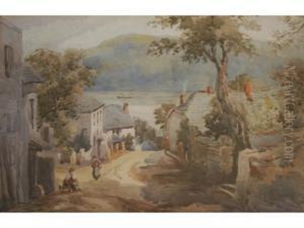 Dittisham Oil Painting by Alfred Leymann