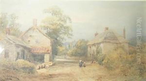 Monkton, Near Honiton, Devon Oil Painting by Alfred Leymann