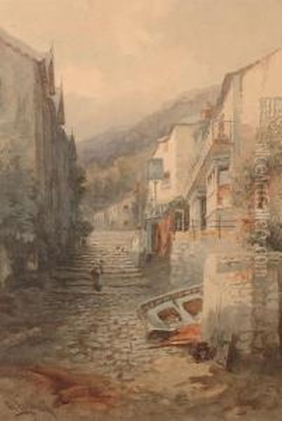 Clovelly. Oil Painting by Alfred Leymann