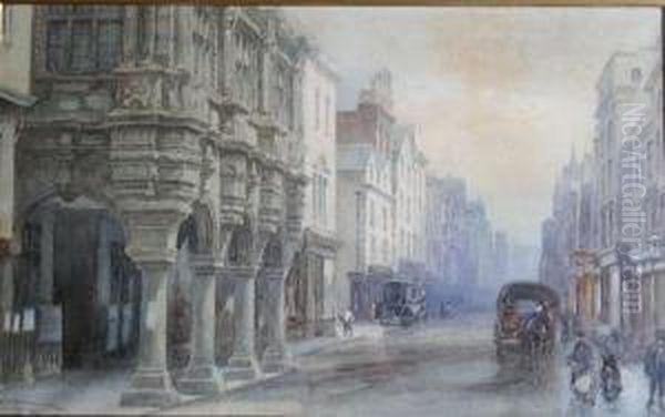 The Guildhall,exeter Oil Painting by Alfred Leymann