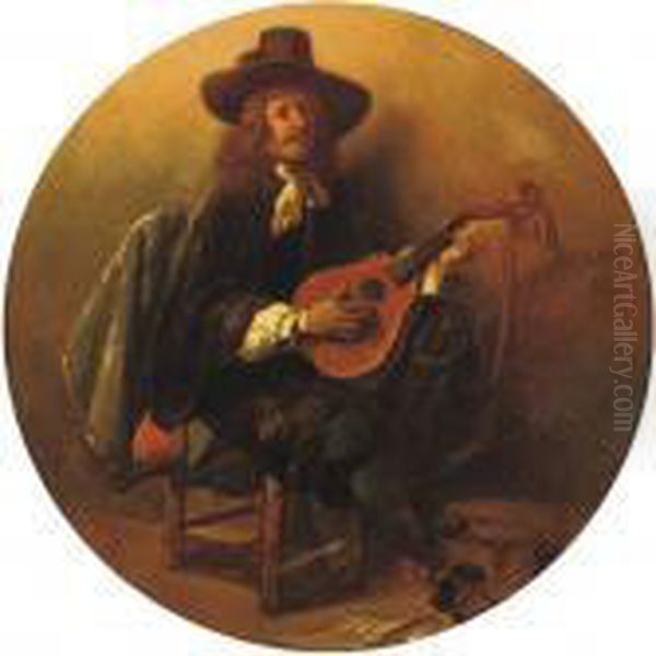 Le Chanteur Oil Painting by Henri Leys