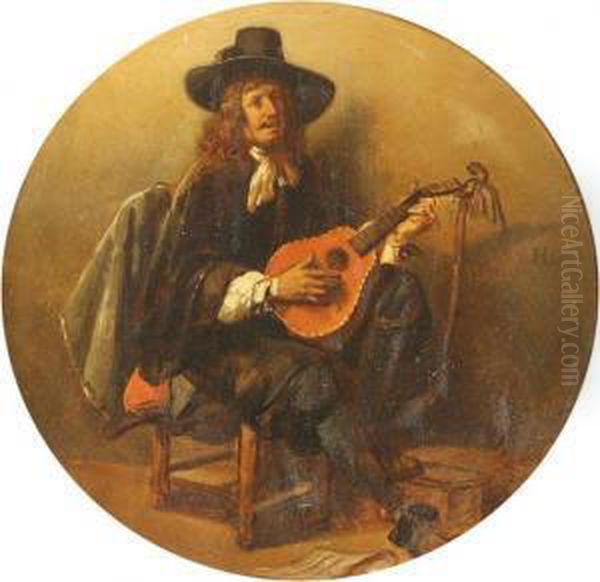 Le Chanteur Oil Painting by Henri Leys