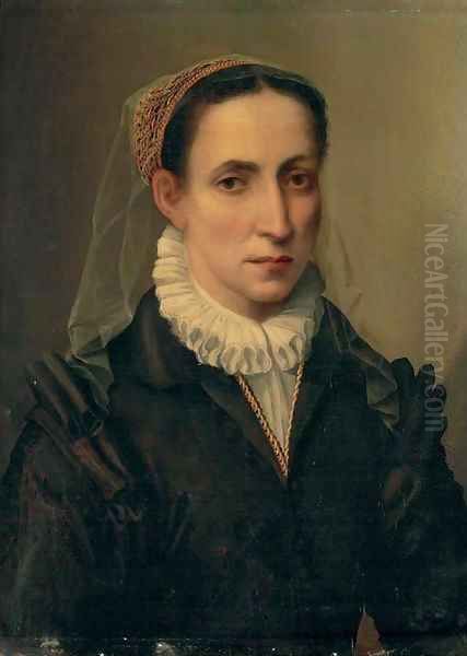 Portrait of Contessina Mattei Oil Painting by Mirabello Cavalori (Salincorno)