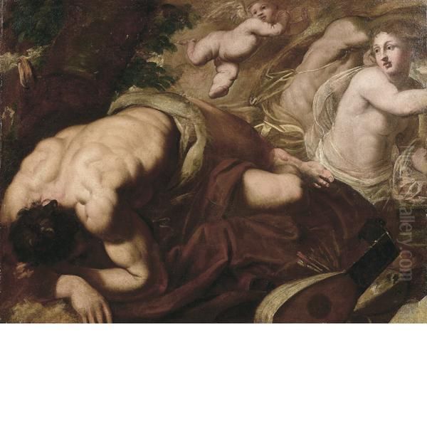 Allegoria Oil Painting by Pietro Liberi