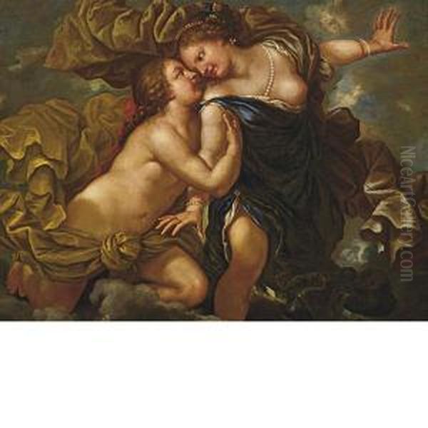 Giove E Callisto Oil Painting by Pietro Liberi