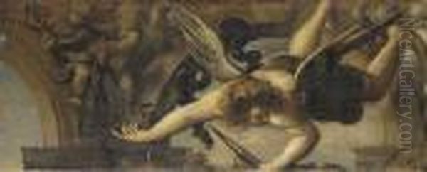 Cupid Oil Painting by Pietro Liberi