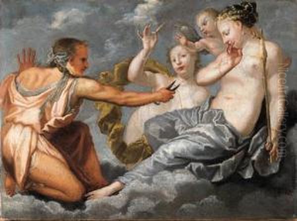 Le Tre Parche Oil Painting by Pietro Liberi