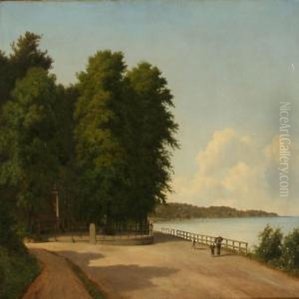 Summer Day At Emiliekilde, Denmark Oil Painting by Georg Emil Libert