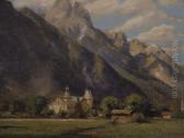 Landschaft In Bayern Oil Painting by Adolf Heinrich Lier