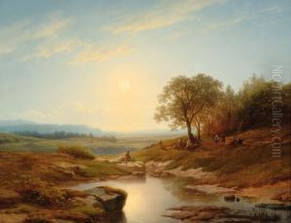 Landscape Oil Painting by Cornelis Lieste