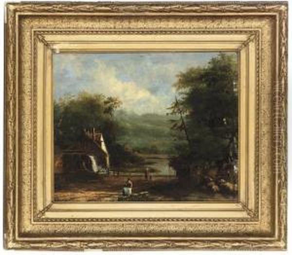 The Watermill Oil Painting by Cornelis Lieste