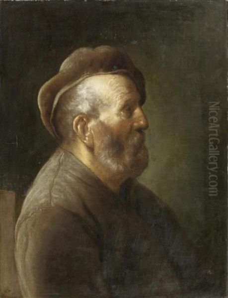 Portrait Of An Old Man. Oil Painting by Jan Lievens