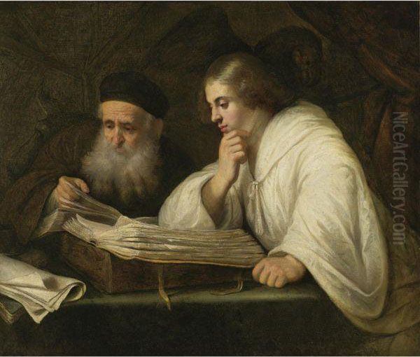 St. Luke And St. John Oil Painting by Jan Lievens