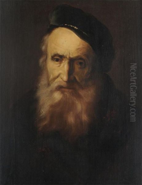 Study Of An Old Man Oil Painting by Jan Lievens