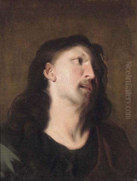 A Male Saint Oil Painting by Jan Lievens