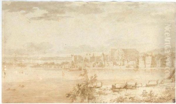 View Of London, Looking Towards Westminster Oil Painting by Jan Lievens