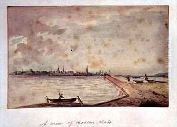 View of Boston Neck Oil Painting by Conleton