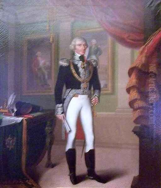 Thaon de Revel Ignace Comte de Pralungo Oil Painting by Fredericus Chiarle