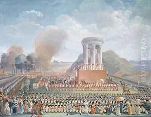 Festival of the Federation Oil Painting by Jean Alexis Cornu