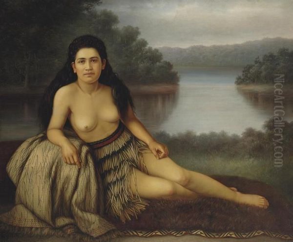 Hinemoa Oil Painting by Gottfried Lindauer