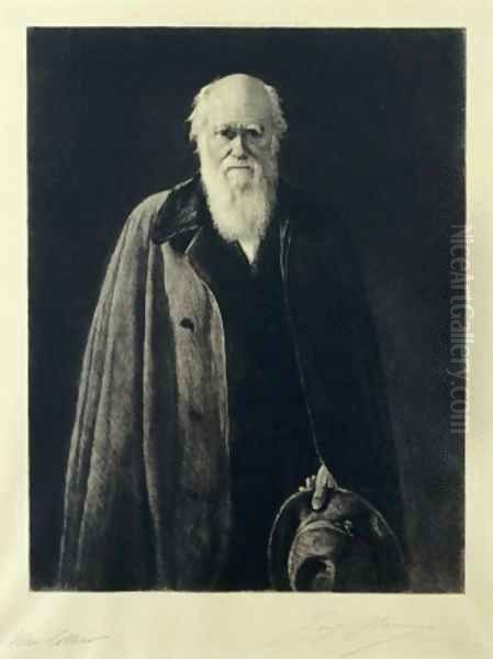 Charles Darwin Oil Painting by Collier, John