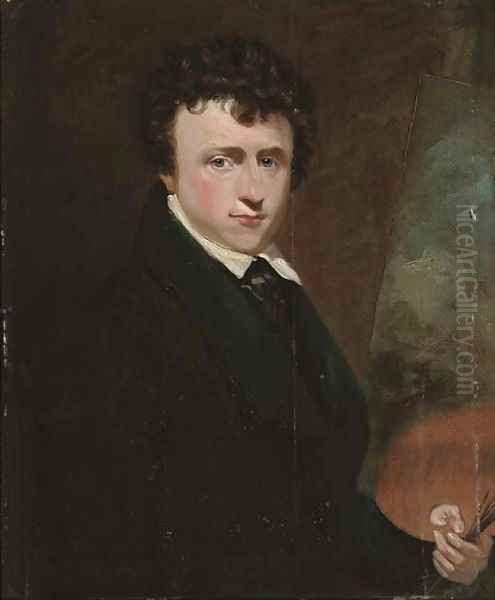 Portrait of Joseph Stannard (1797-1830) Oil Painting by George Clint