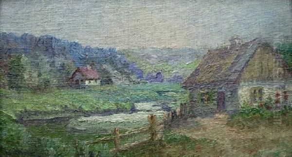 Wies Oil Painting by Emil Lindemann