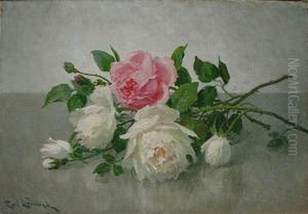 Roze Oil Painting by Emil Lindemann